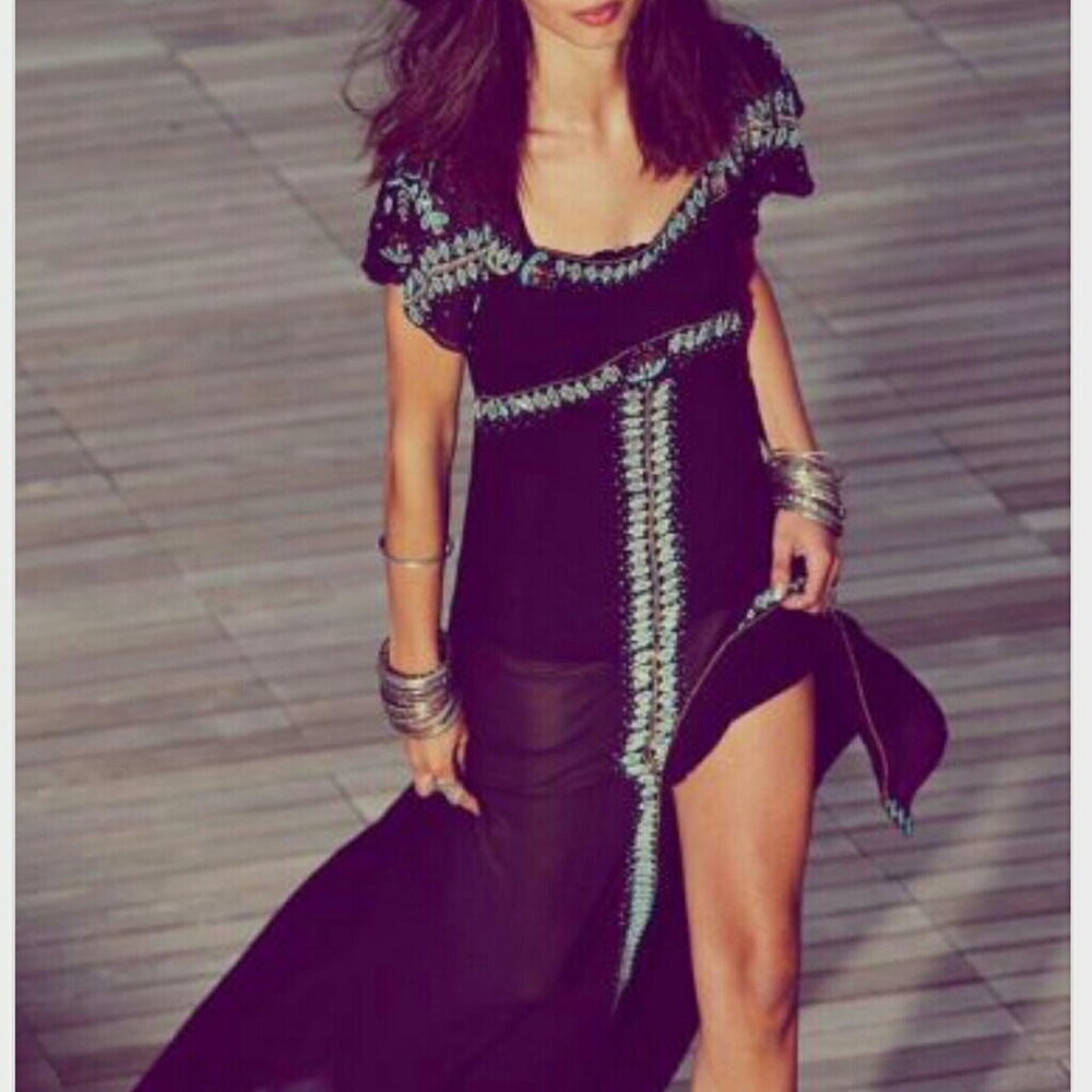 Free People beaded ISIS MAXI GOWN